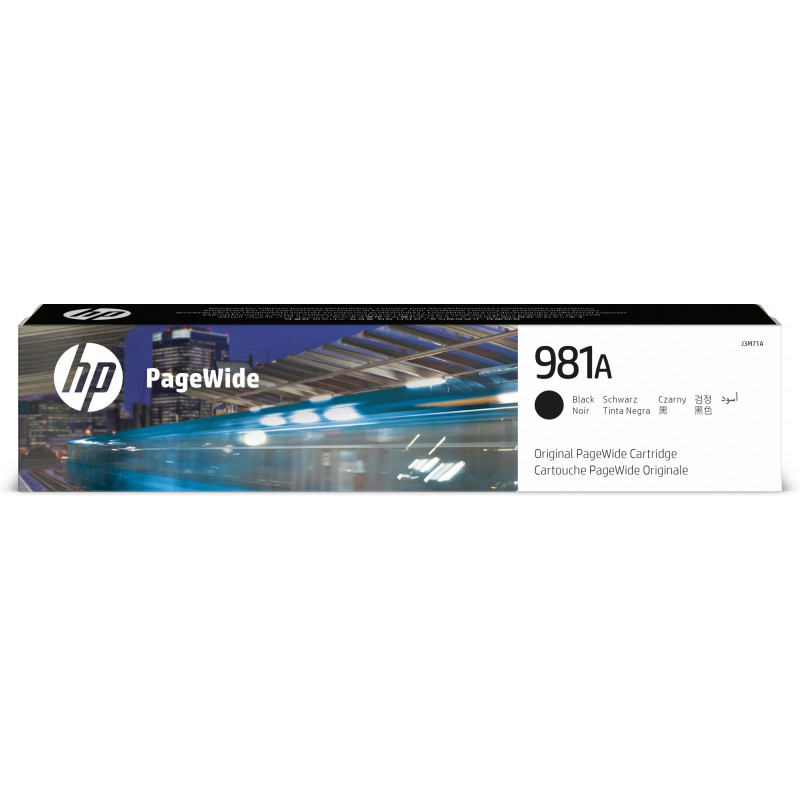 HP 981A musta alkuperäinen PageWide -värikasetti