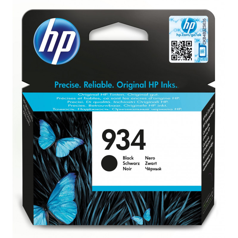 HP 934, alkuperäinen musta mustekasetti