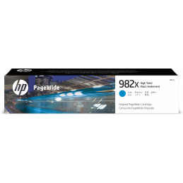 HP 982X alkuperäinen riittoisa syaani PageWide -kasetti