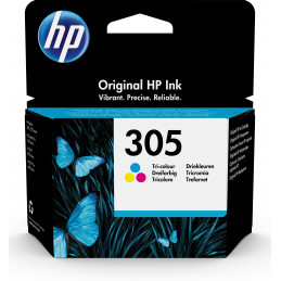 HP 305 kolmivärinen alkuperäinen mustekasetti