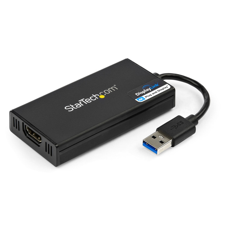 StarTech.com USB32HD4K USB grafiikka-adapteri 3840 x 2160 pikseliä Musta
