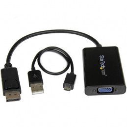 StarTech.com DP2VGAA videokaapeli-adapteri 0,184 m Musta