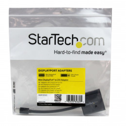 StarTech.com MDP2DVI3 videokaapeli-adapteri 0,13 m Mini DisplayPort DVI-I Musta