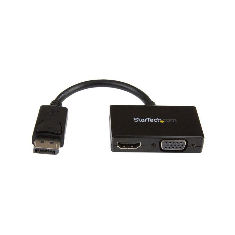 StarTech.com DP2HDVGA videokaapeli-adapteri 0,15 m Musta