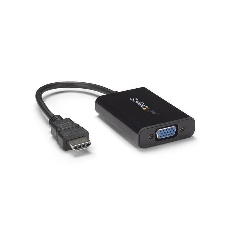 StarTech.com HD2VGAA2 videokaapeli-adapteri Musta