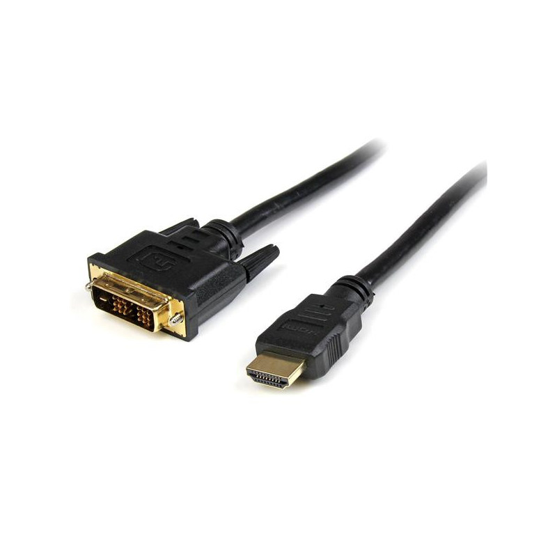 StarTech.com HDDVIMM2M videokaapeli-adapteri 2 m HDMI DVI-D Musta