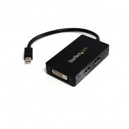 StarTech.com MDP2DPDVHD videokaapeli-adapteri 0,15 m Mini DisplayPort DisplayPort + DVI-D + HDMI Musta