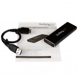 StarTech.com SM2NGFFMBU33 tallennusaseman kotelo SSD-kotelo Musta M.2