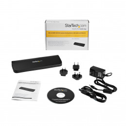 StarTech.com USB3SDOCKHDV kannettavien tietokoneiden telakka ja porttitoistin Langallinen USB 3.2 Gen 1 (3.1 Gen 1) Type-B Musta