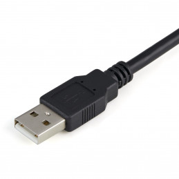 StarTech.com ICUSB2321F kaapelin sukupuolenvaihtaja DB-9 USB 2.0 A Musta