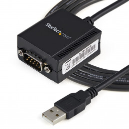 StarTech.com ICUSB2321F kaapelin sukupuolenvaihtaja DB-9 USB 2.0 A Musta