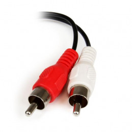 StarTech.com 0.152m 3.5mm - 2xRCA m f audiokaapeli 0,152 m Musta