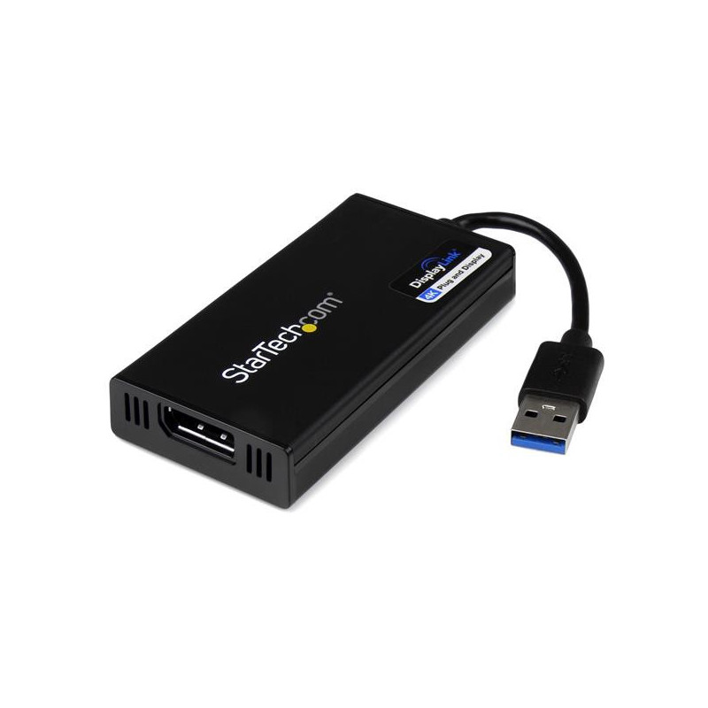 StarTech.com USB32DP4K USB grafiikka-adapteri 3840 x 2160 pikseliä Musta
