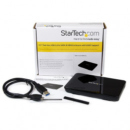 StarTech.com S2510BPU33 tallennusaseman kotelo HDD- SSD-kotelo Musta 2.5"