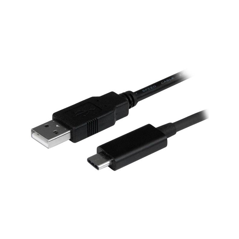 StarTech.com USB2AC1M USB-kaapeli 1 m USB 2.0 USB A USB C Musta