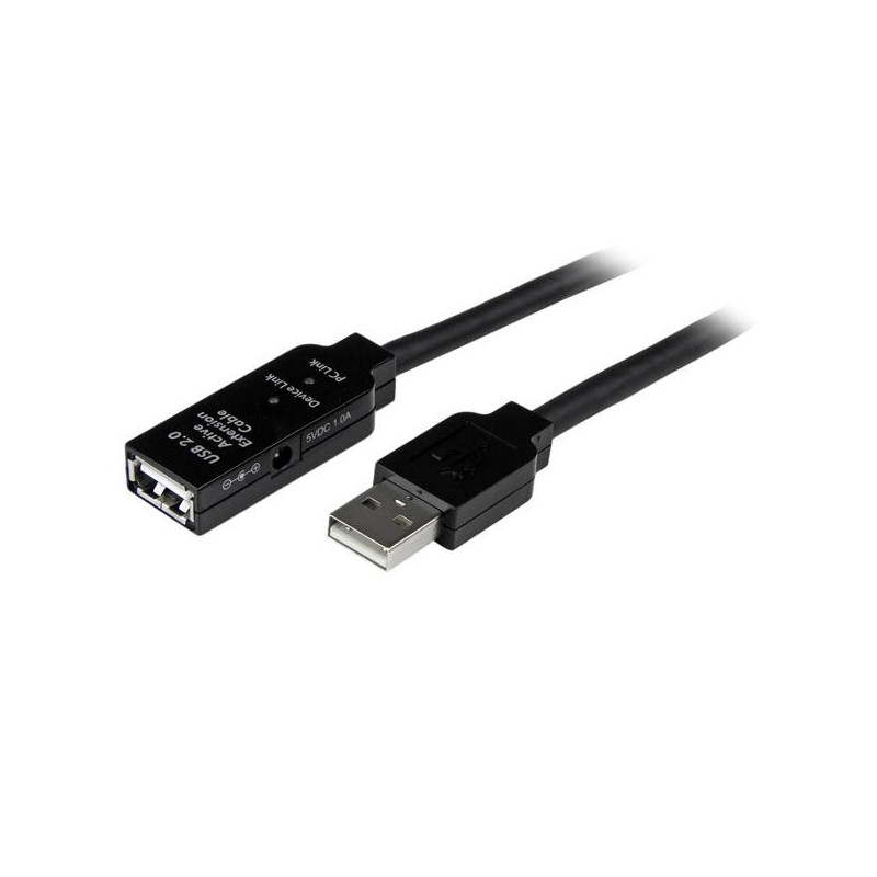 StarTech.com 10m, USB2.0 - USB2.0 USB-kaapeli USB A Musta