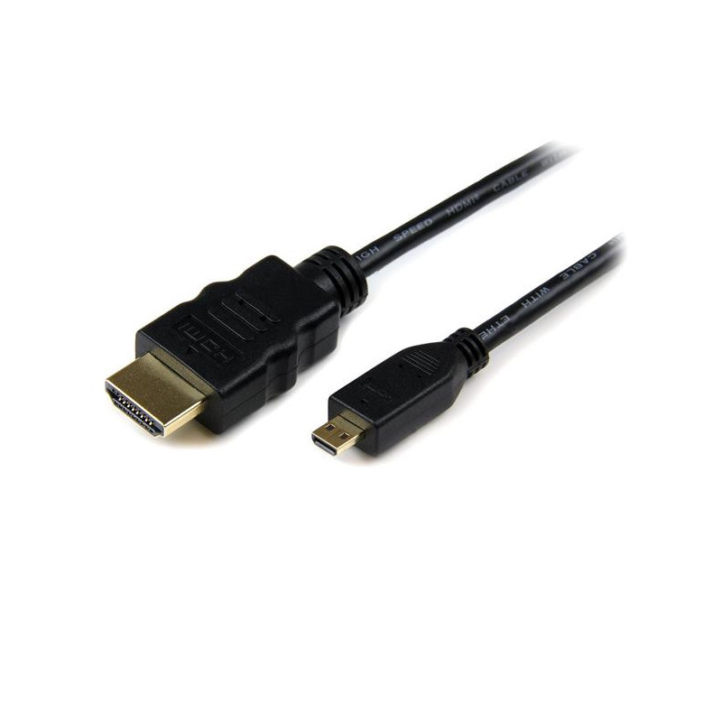StarTech.com HDADMM2M HDMI-kaapeli 2 m HDMI-tyyppi A (vakio) HDMI-tyyppi D (mikro) Musta