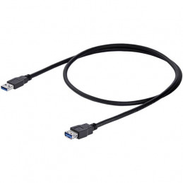 StarTech.com USB3SEXT1MBK USB-kaapeli 1 m USB 3.2 Gen 1 (3.1 Gen 1) USB A Musta