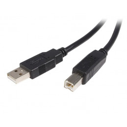 StarTech.com USB2HAB3M USB-kaapeli 3 m USB 2.0 USB A USB B Musta