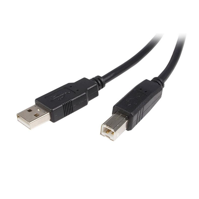 StarTech.com USB2HAB3M USB-kaapeli 3 m USB 2.0 USB A USB B Musta