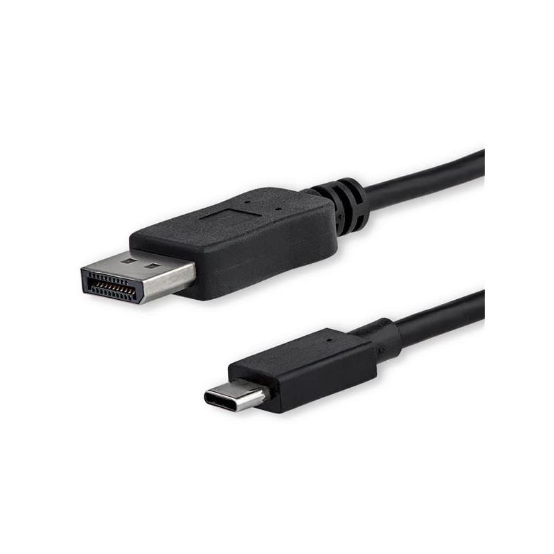 StarTech.com CDP2DPMM1MB videokaapeli-adapteri 1 m DisplayPort USB Type-C Musta