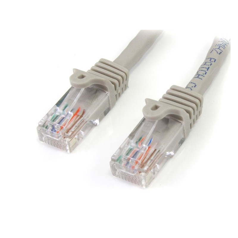 StarTech.com 45PAT5MGR verkkokaapeli Harmaa 5 m Cat5e U UTP (UTP)