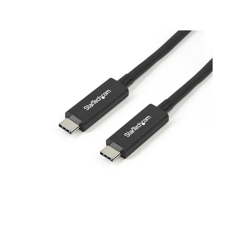 StarTech.com TBLT3MM1MA Thunderbolt-kaapeli 1 m 40 Gbit s Musta