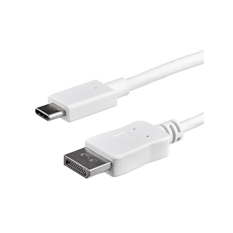 StarTech.com CDP2DPMM1MW videokaapeli-adapteri 1 m USB Type-C DisplayPort Valkoinen