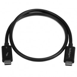 StarTech.com TBLT34MM50CM Thunderbolt-kaapeli 0,5 m 40 Gbit s Musta