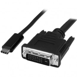 StarTech.com CDP2DVIMM1MB videokaapeli-adapteri 1 m USB Type-C DVI-D Musta
