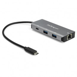 StarTech.com HB31C2A1CGB keskitin USB 3.2 Gen 2 (3.1 Gen 2) Type-C 10000 Mbit s Musta, Harmaa