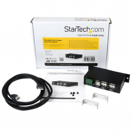StarTech.com ST4200USBM keskitin USB 2.0 Type-B 480 Mbit s Musta