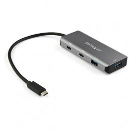 StarTech.com HB31C2A2CB keskitin USB 3.2 Gen 2 (3.1 Gen 2) Type-C 10000 Mbit s Musta, Harmaa