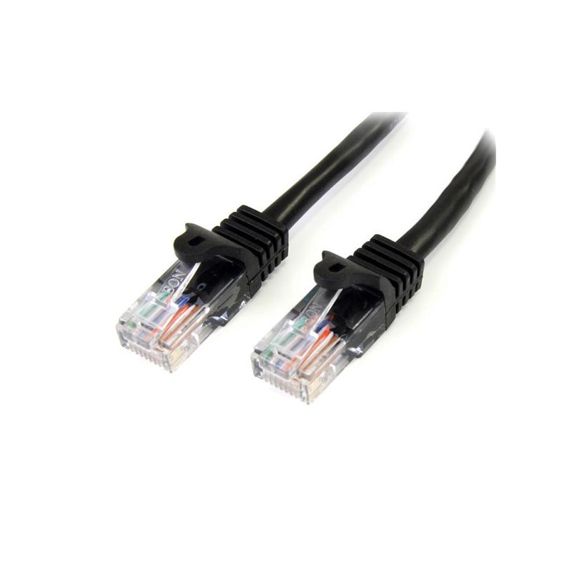 StarTech.com 45PAT10MBK verkkokaapeli Musta 10 m Cat5e U UTP (UTP)