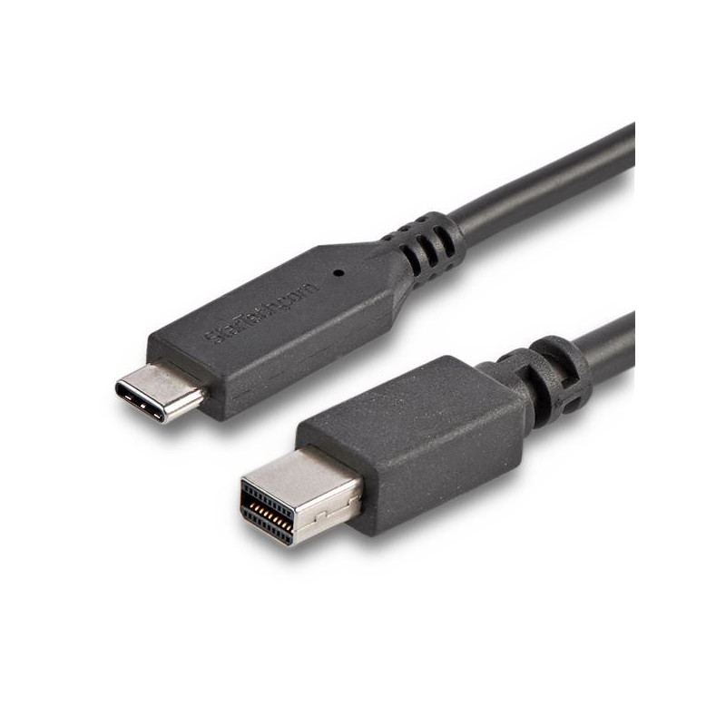 StarTech.com CDP2MDPMM6B videokaapeli-adapteri 1,8 m USB Type-C Mini DisplayPort Musta