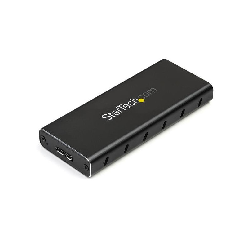 StarTech.com SM21BMU31C3 tallennusaseman kotelo SSD-kotelo Musta, Hopea M.2