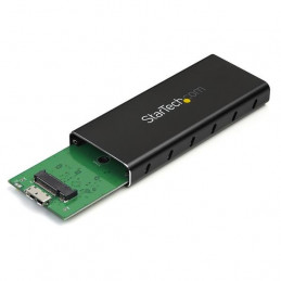 StarTech.com SM21BMU31C3 tallennusaseman kotelo SSD-kotelo Musta, Hopea M.2
