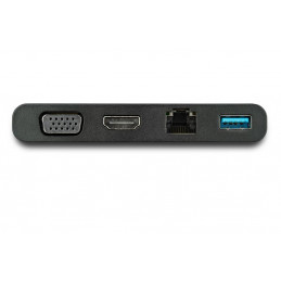 StarTech.com DKT30CHVCM kannettavien tietokoneiden telakka ja porttitoistin Langallinen USB 3.2 Gen 1 (3.1 Gen 1) Type-C Musta