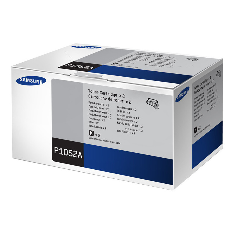 Samsung MLT-P1052A, kaksoispakkaus, riittoisa musta värikasetti