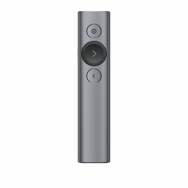 Logitech Spotlight Presentation Remote Wifi-esittelylaite Bluetooth RF Harmaa