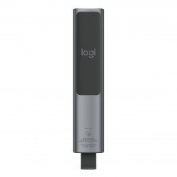 Logitech Spotlight Presentation Remote Wifi-esittelylaite Bluetooth RF Harmaa