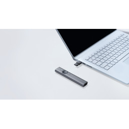 Logitech Spotlight Presentation Remote Wifi-esittelylaite Bluetooth RF Harmaa