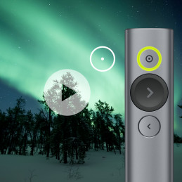 Logitech Spotlight Presentation Remote Wifi-esittelylaite Bluetooth RF Harmaa