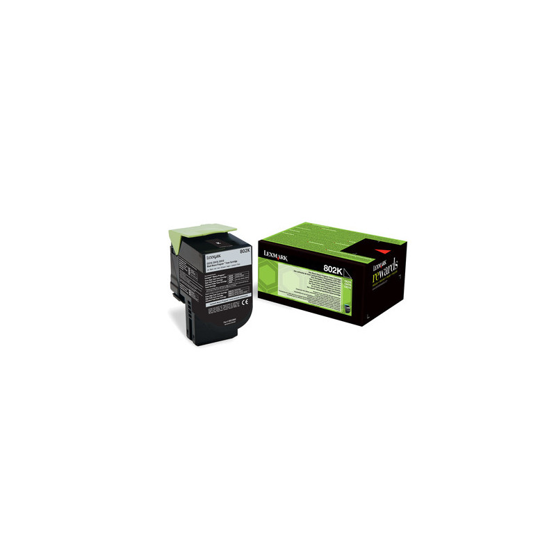 Lexmark 802K värikasetti 1 kpl Alkuperäinen Musta