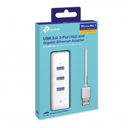 TP-LINK UE330 USB 3.2 Gen 1 (3.1 Gen 1) Type-A 1000 Mbit s Valkoinen