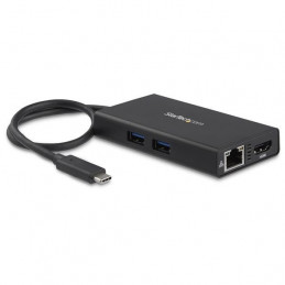 StarTech.com DKT30CHPD kannettavien tietokoneiden telakka ja porttitoistin Langallinen USB 3.2 Gen 1 (3.1 Gen 1) Type-C Musta