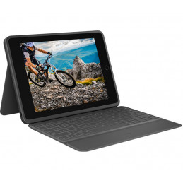 Logitech Rugged Folio Grafiitti USB Type-C QWERTY Tanska, Suomi, Norjalainen, Ruotsi