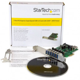 StarTech.com PEXUSB3S7 liitäntäkortti -sovitin Sisäinen SATA, USB 3.2 Gen 1 (3.1 Gen 1)