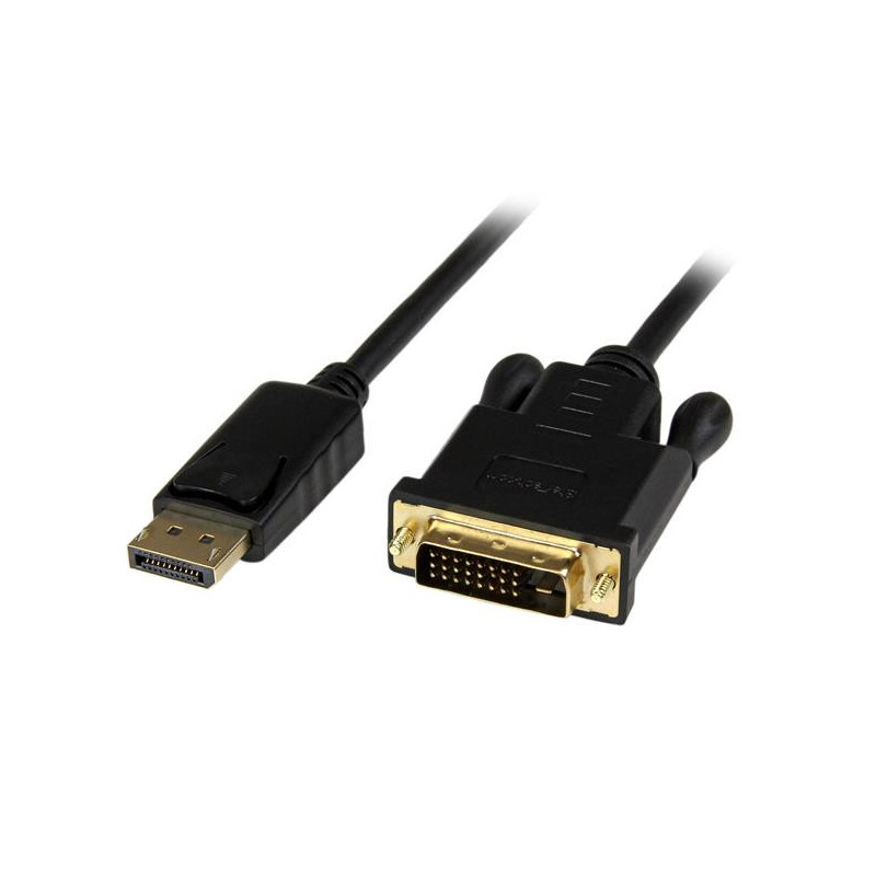StarTech.com DP2DVIMM6BS videokaapeli-adapteri 1,8 m DisplayPort DVI-D Musta