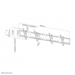 Neomounts by Newstar NS-WMB200 132,1 cm (52") Musta